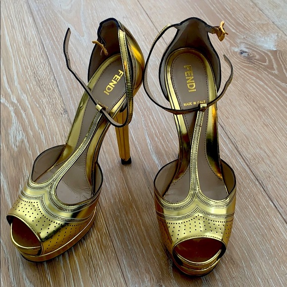 Fendi | Shoes | Fendi Platform Gold 